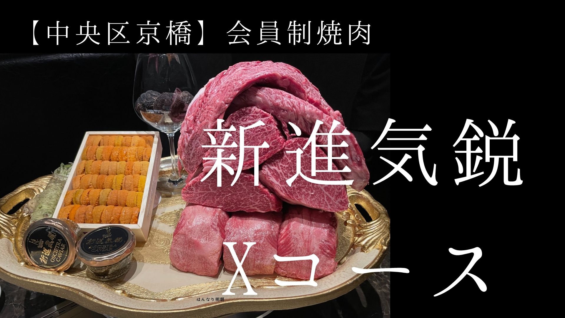 【中央区京橋】会員制焼肉の新進気鋭のXコース